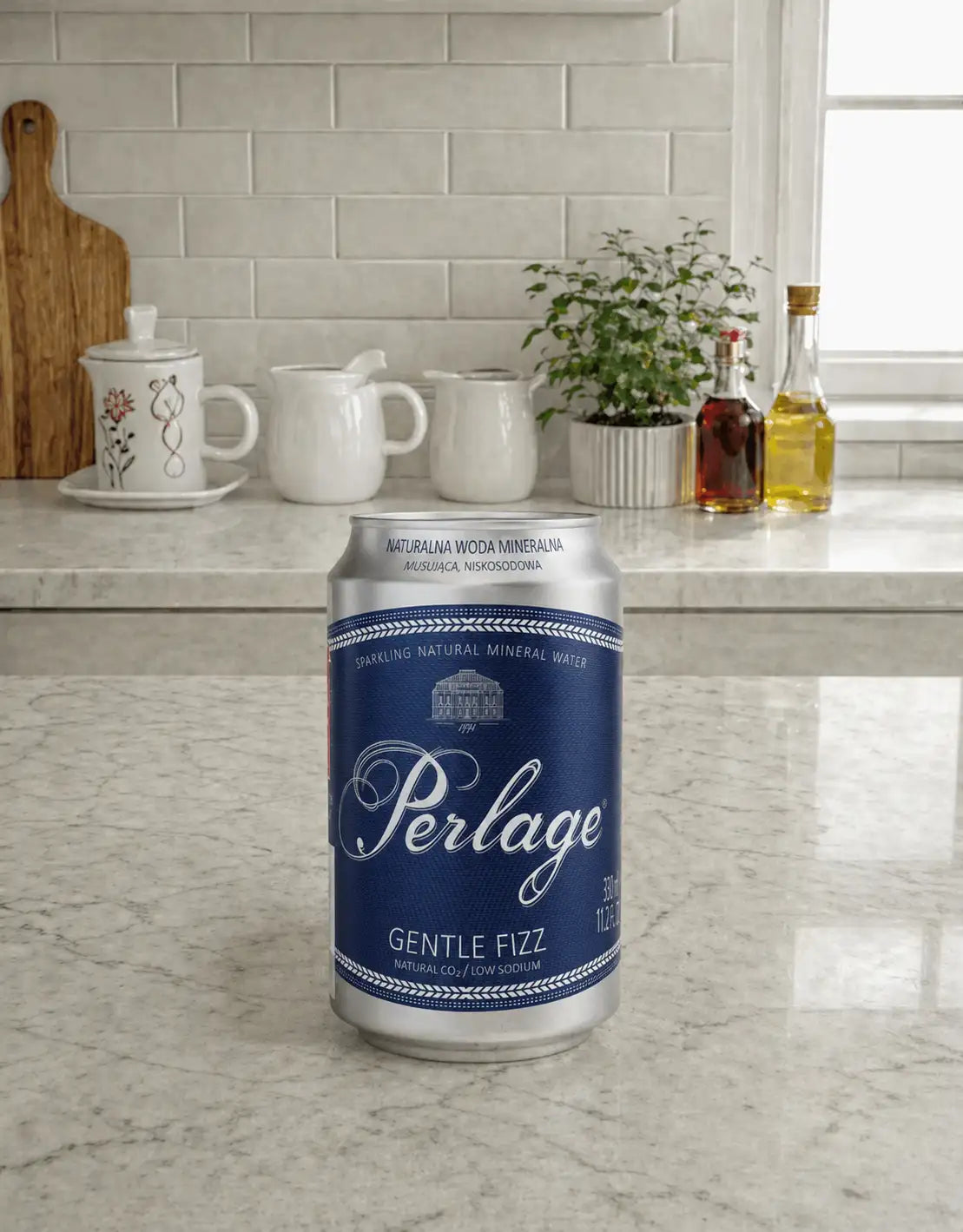Natural Sparkling Water (Can) PERLAGE 0.33L